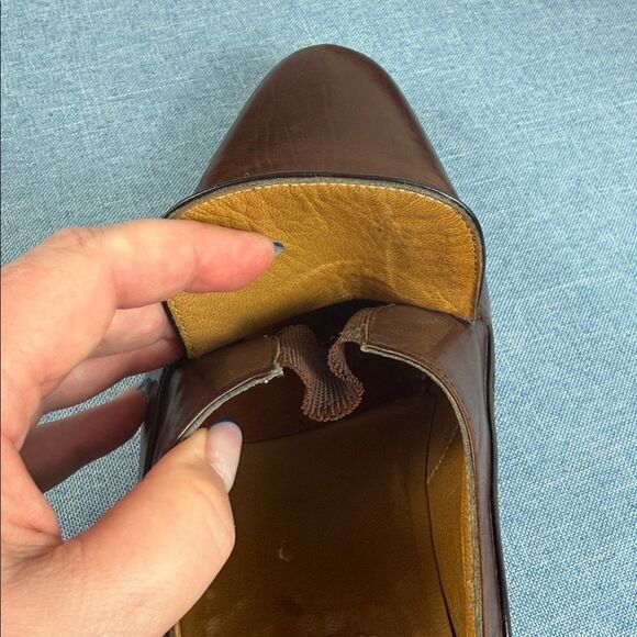 Tiger Made in Italy Brown Leather Slip-On Loafers Men’s Size 10 D Dress Shoes